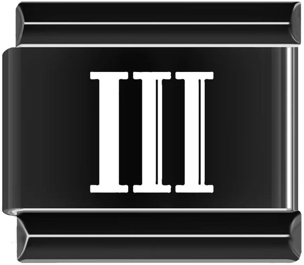 III, Roman Numeral, on Black - iii-roman-numeral-on-black-45942695461199.png