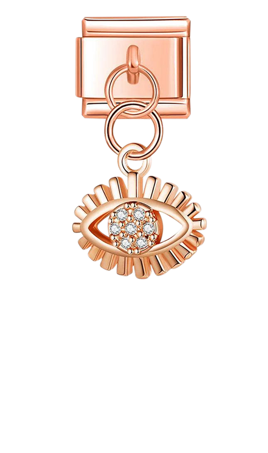 Illuminated Eye with Stones, on Rose Gold - illuminated-eye-with-stones-on-rose-gold-charms.png