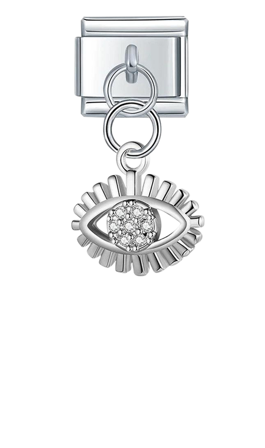 Illuminated Eye with Stones, on Silver - illuminated-eye-with-stones-on-silver-charms.png
