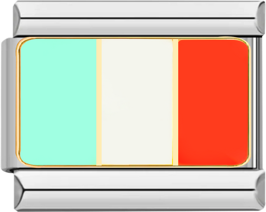 Italy Flag, on Silver - italy flag on silver.png