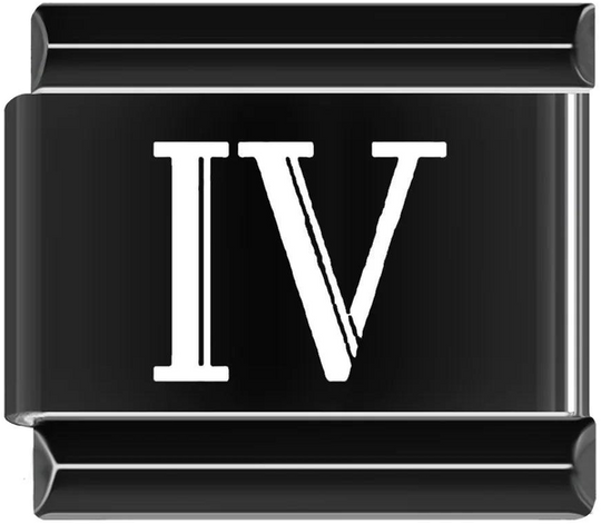 IV, Roman Numeral, on Black - iv-roman-numeral-on-black-45942694117711.png