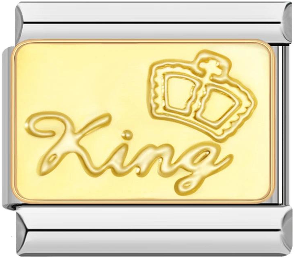 King with Crown, Gold Plate, on Silver - king-with-crown-gold-plate-on-silver-45959810875727.png