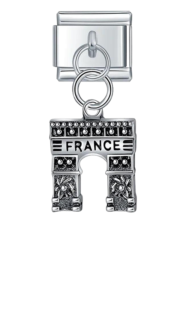 L'Arc de Triomphe Paris, on Silver - l-arc-de-triomphe-paris-on-silver-charms-45932485116239.png
