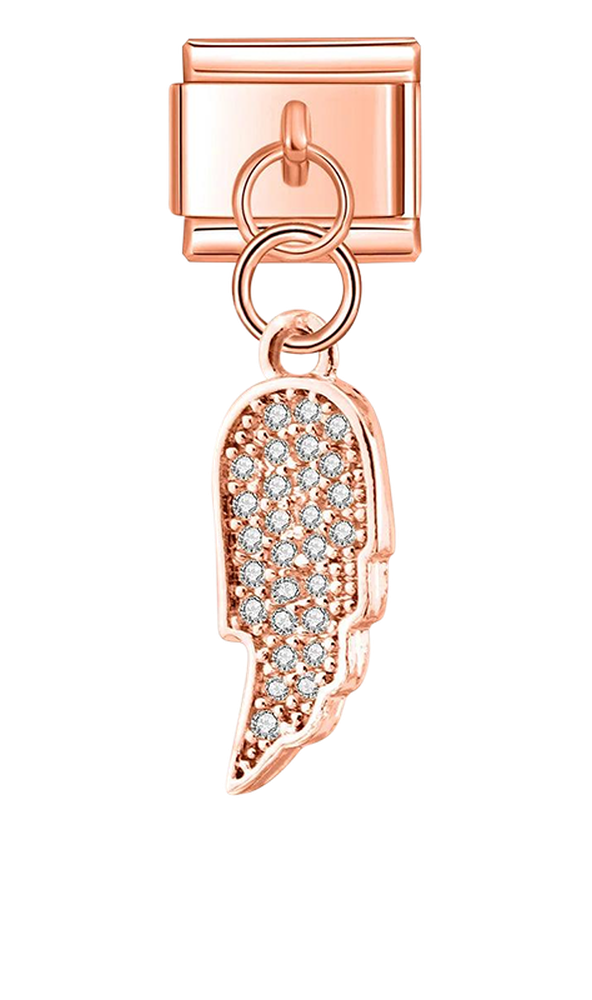 Large Angel Wing with Stones, on Rose Gold - large-angel-wing-with-stones-on-rose-gold-charms-45941695676751.png
