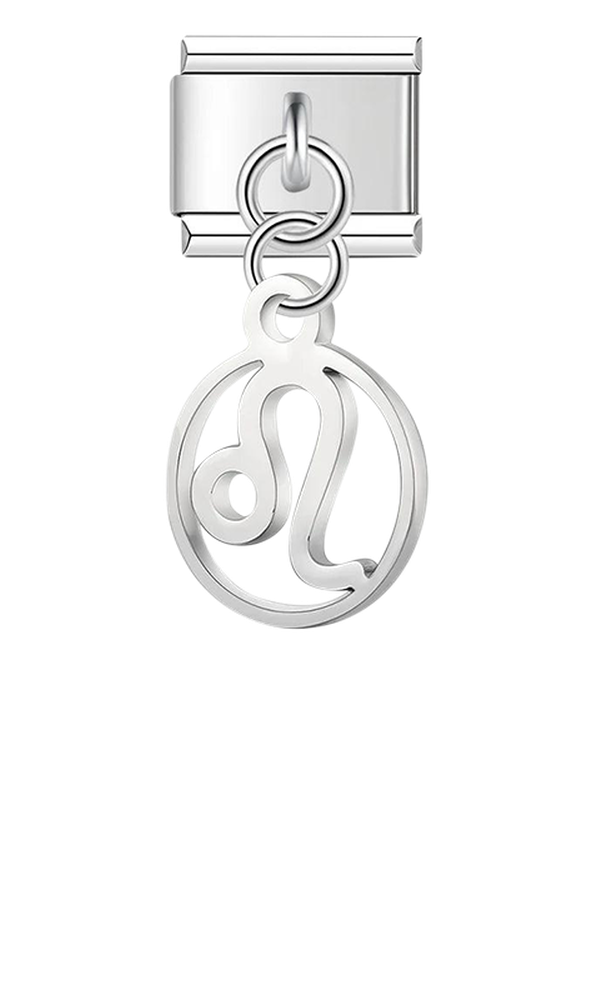 Leo Sign, on Silver - leo-sign-on-silver-charms-45942017229135.png