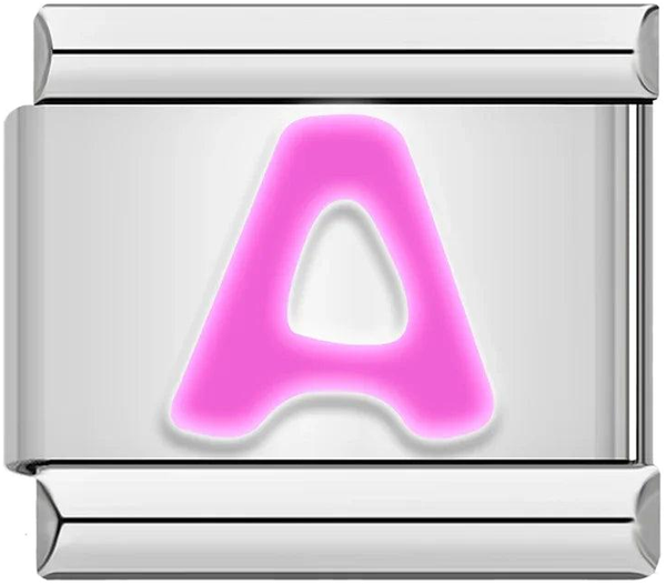 Letter A in Pink, on Silver - letter-a-in-pink-on-silver-45960559952207.png