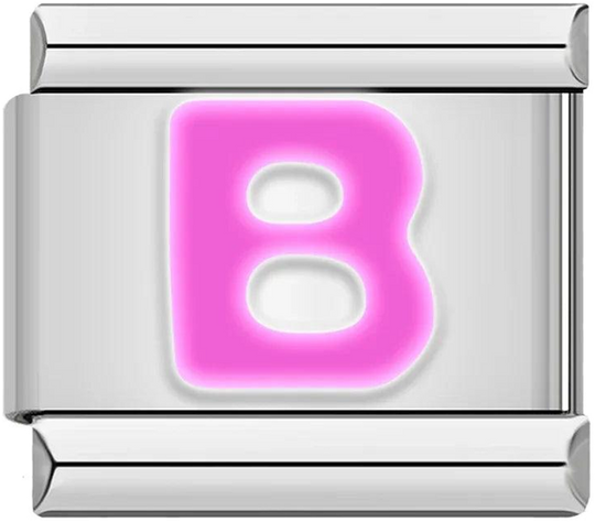 Letter B in Pink, on Silver - letter-b-in-pink-on-silver.png