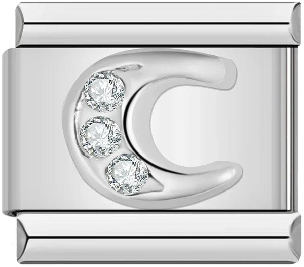 Letter C with Stones, on Silver - letter-c-with-stones-on-silver-45961144762703.png