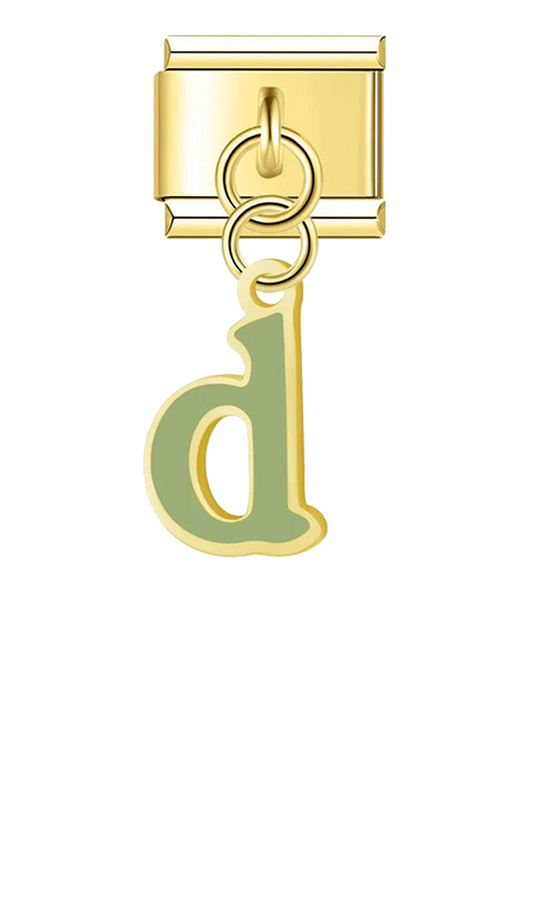 Letter D in Green, on Gold - letter-d-in-green-on-gold-charms-45962559488335.png
