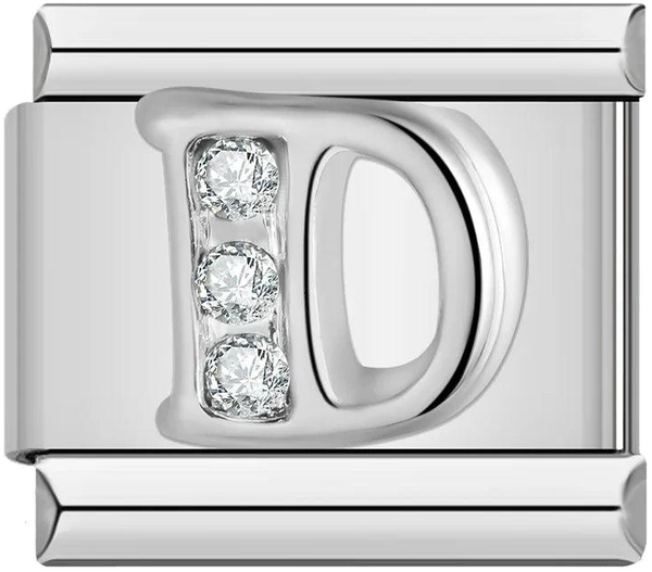 Letter D with Stones, on Silver - letter-d-with-stones-on-silver-45961146499407.png