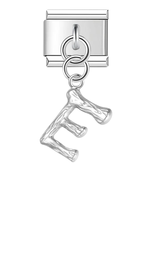 Letter E, Hanging, on Silver - letter-e-hanging-on-silver-charms-45941891596623.png