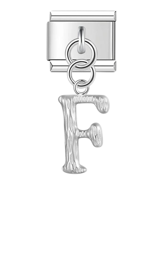 Letter F, Hanging, on Silver - letter-f-hanging-on-silver-charms-45941889237327.png