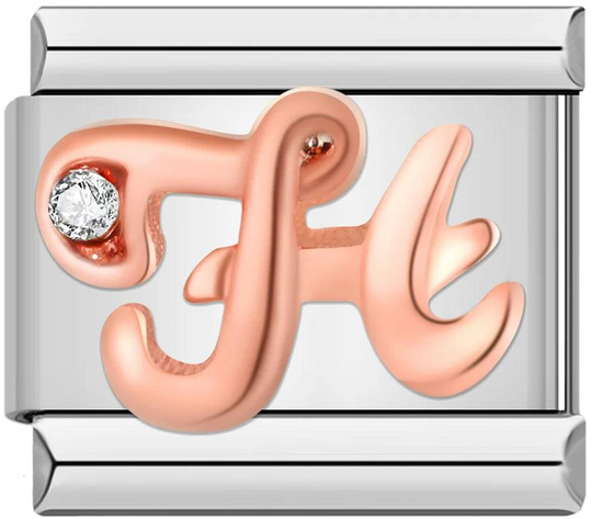 Letter H in Rose Gold with Stones, on Silver - letter-h-in-rose-gold-with-stones-on-silver.png