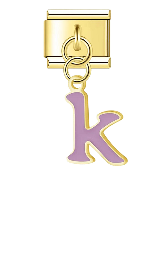 Letter K in Purple, on Gold - letter-k-in-purple-on-gold-charms-45962582524239.png