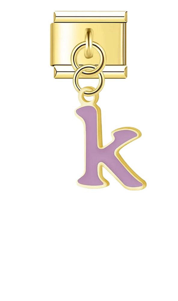 Letter K in Purple, on Gold - letter-k-in-purple-on-gold-charms-45962582524239.png