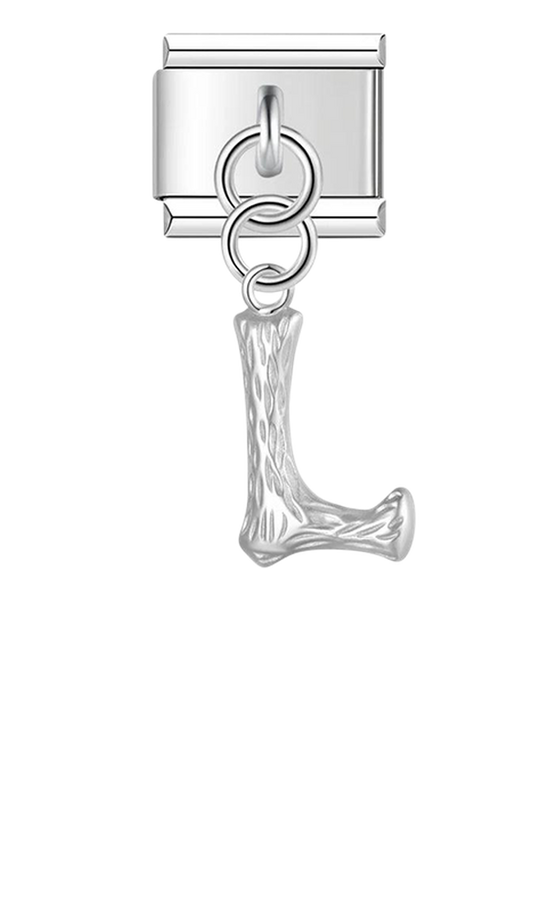 Letter L, Hanging, on Silver - letter-l-hanging-on-silver-charms-45941794472271.png