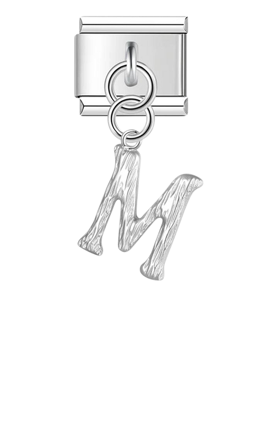 Letter M, Hanging, on Silver - letter-m-hanging-on-silver-charms-45941905391951.png