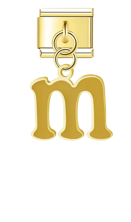 Letter M in Yellow, on Gold - letter-m-in-yellow-on-gold-charms-45962560110927.png