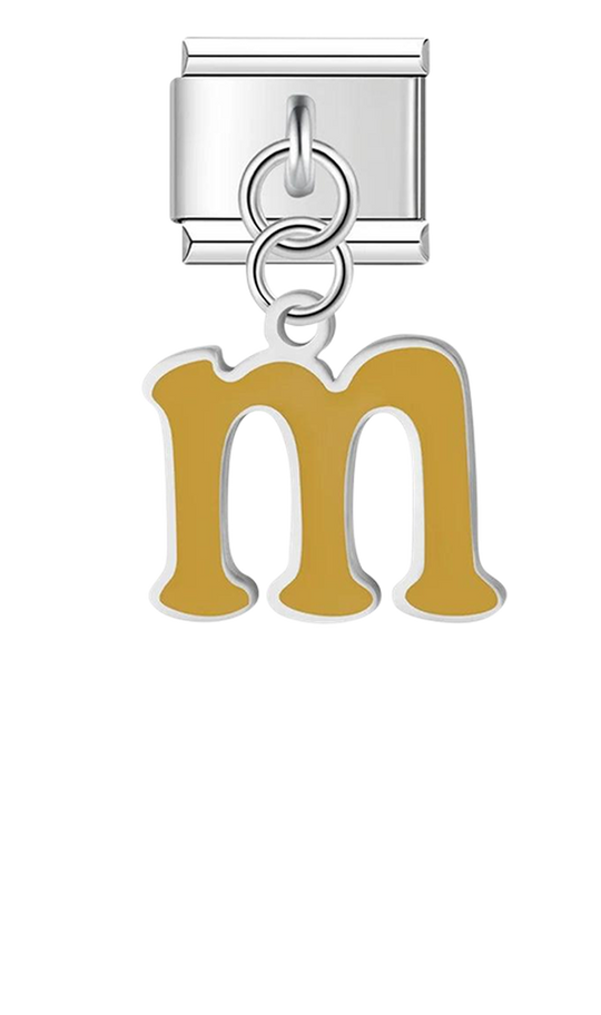 Letter M in Yellow, on Silver - letter-m-in-yellow-on-silver-charms.png