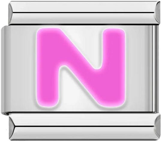 Letter N in Pink, on Silver - letter-n-in-pink-on-silver-45960561885519.png