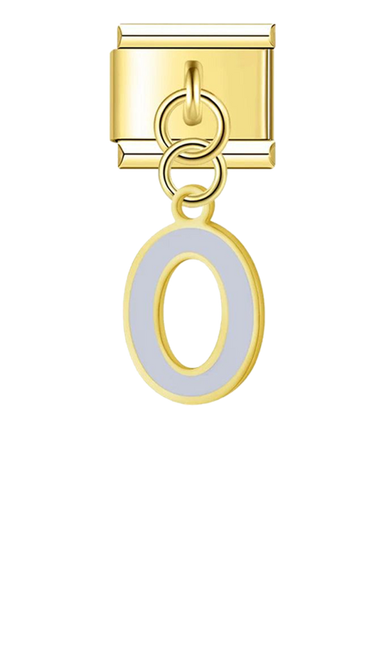 Letter O in Grey, on Gold - letter-o-in-grey-on-gold-charms-45962582393167.png