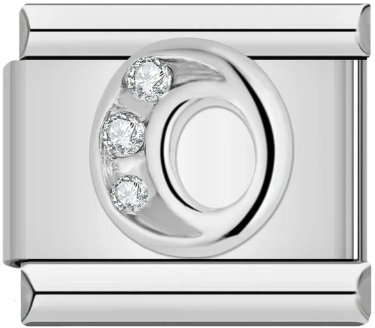 Letter O with Stones, on Silver - letter-o-with-stones-on-silver-45961145549135.png
