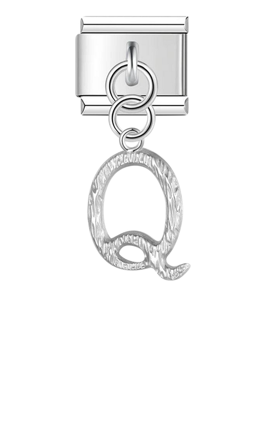 Letter Q, Hanging, on Silver - letter-q-hanging-on-silver-charms-45941794636111.png