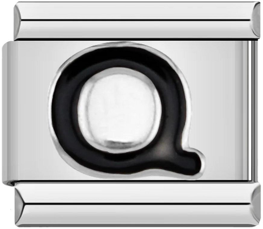 Letter Q in Black, on Silver - letter-q-in-black-on-silver-45960233910607.png