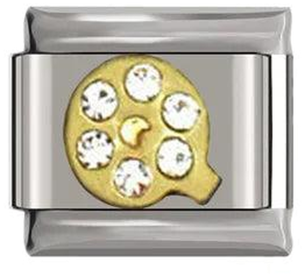 Letter Q in Gold with Stones, on Silver - letter-q-in-gold-with-stones-on-silver-45962555818319.png