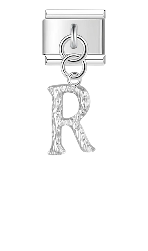 Letter R, Hanging, on Silver - letter-r-hanging-on-silver-charms-45941889663311.png