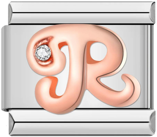 Letter N in Rose Gold with Stones, on Silver - letter-r-in-rose-gold-with-stones-on-silver.png