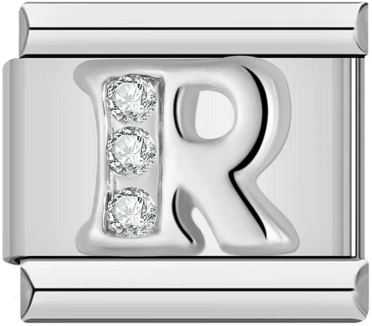 Letter R with Stones, on Silver - letter-r-with-stones-on-silver-45961146761551.png