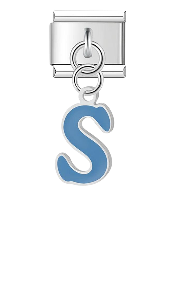 Letter S in Blue, on Silver - letter-s-in-blue-on-silver-charms.png