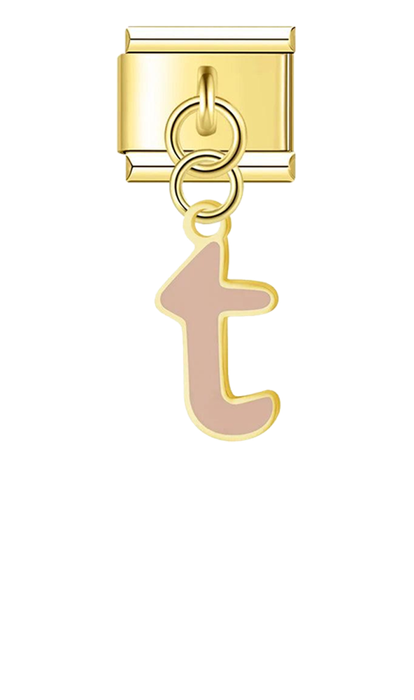 Letter T in Pink, on Gold - letter-t-in-pink-on-gold-charms-45962558275919.png