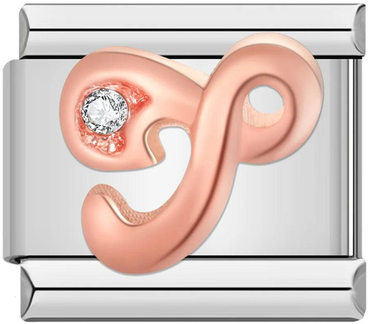 Letter T in Rose Gold with Stones, on Silver - letter-t-in-rose-gold-with-stones-on-silver.png