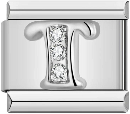 Letter T with Stones, on Silver - letter-t-with-stones-on-silver-45961144435023.png