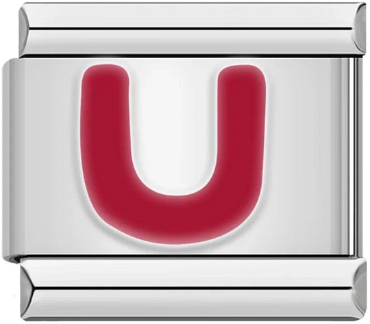 Letter U in Red, on Silver - letter-u-in-red-on-silver-45960558674255.png