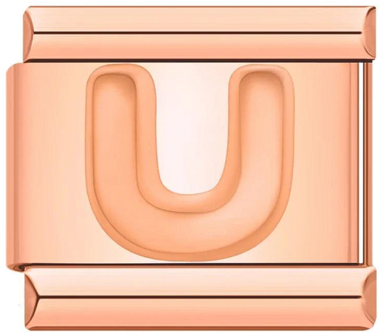 Letter U in Rose Gold, on Rose Gold - letter-u-in-rose-gold-on-rose-gold.png