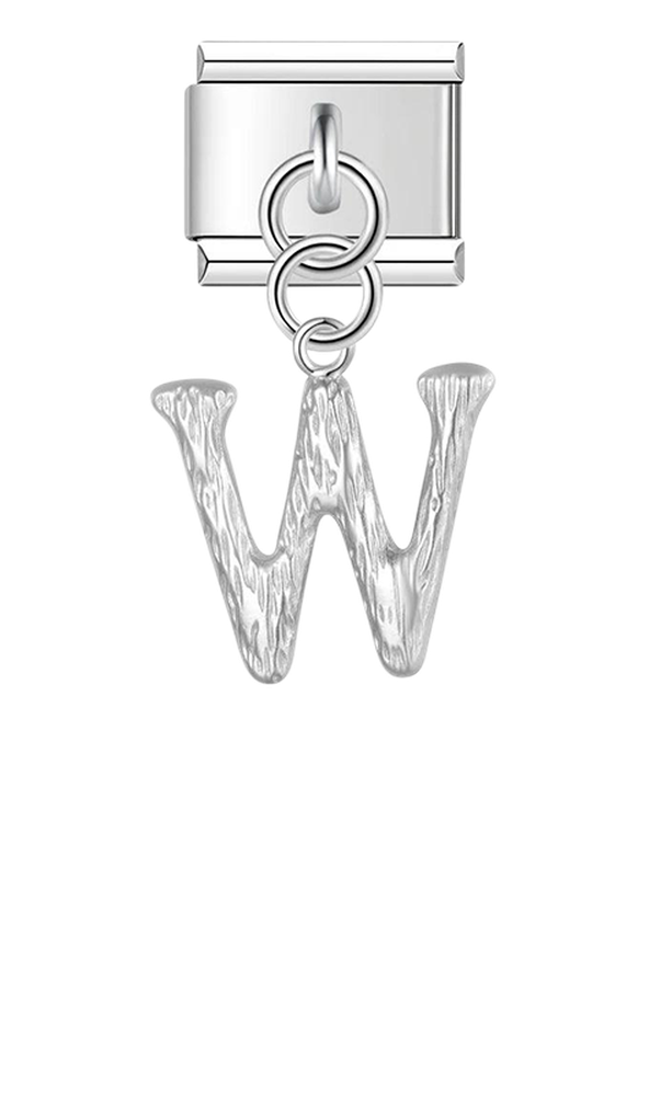 Letter W, Hanging, on Silver - letter-w-hanging-on-silver-charms-45941890777423.png