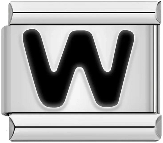 Letter W in Black, on Silver - letter-w-in-black-on-silver-45960562770255.png