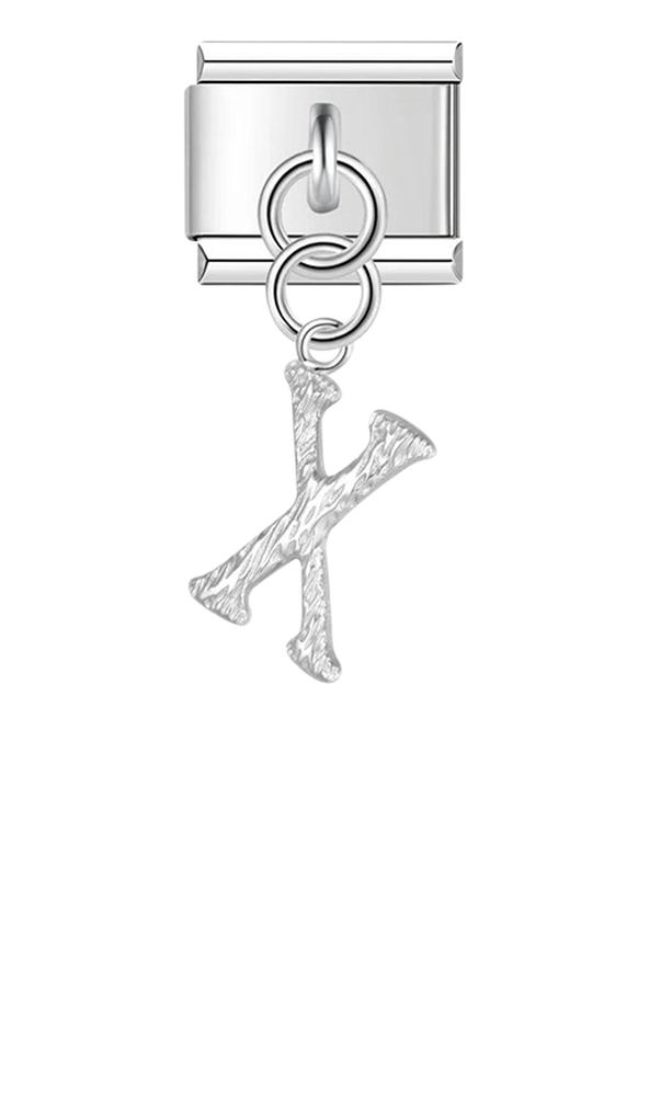 Letter X, Hanging, on Silver - letter-x-hanging-on-silver-charms-45941794898255.png