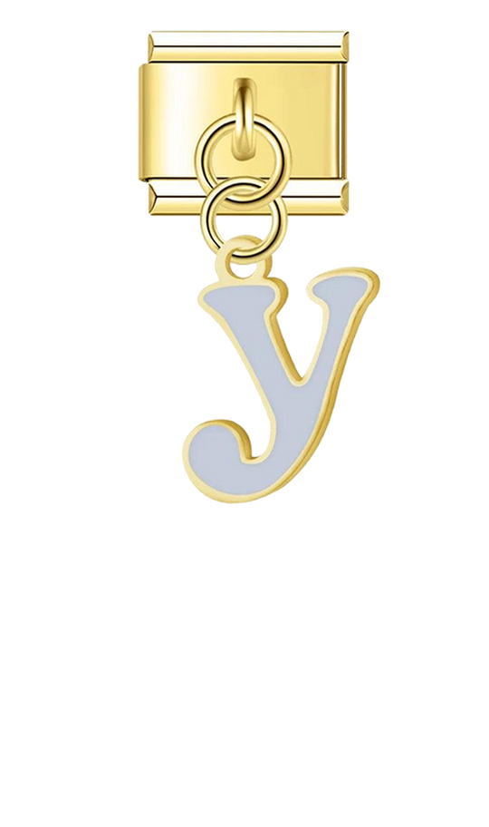 Letter Y in Grey, on Gold - letter-y-in-grey-on-gold-charms-45962558800207.png