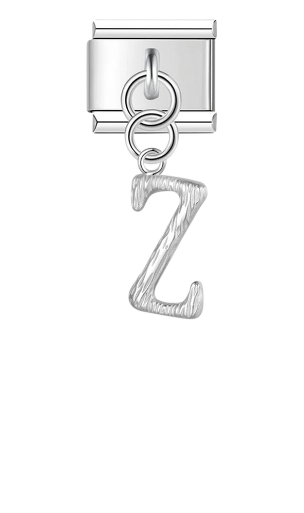 Letter Z, Hanging, on Silver - letter-z-hanging-on-silver-charms-45941891137871.png