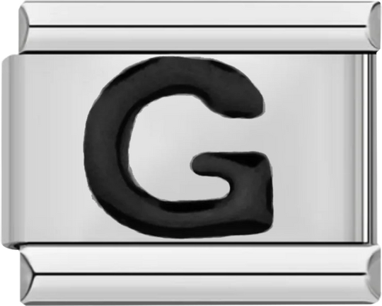 Letter G in Black, on Silver - letter g in black on silver.png