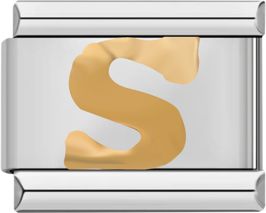 Letter S in Gold, on Silver - letter s in gold on silver.png