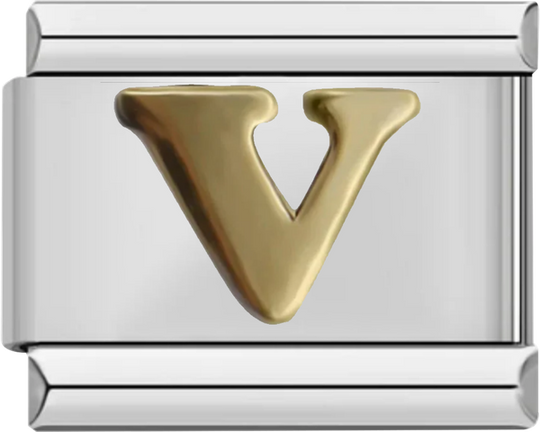 Letter V in Gold, on Silver - letter v in gold on silver.png