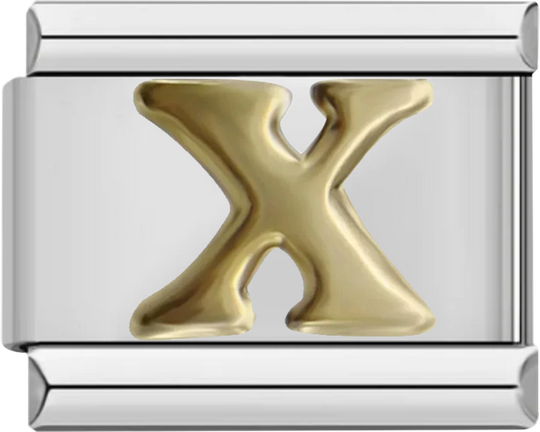 Letter X in Gold, on Silver - letter x in gold on silver.png