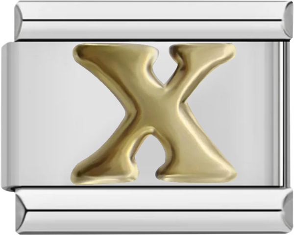 Letter X in Gold, on Silver - letter x in gold on silver.png