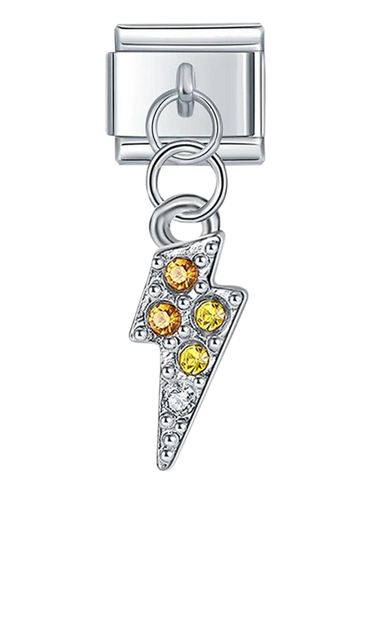 Lightning bolt with stones, on Silver - lightning-bolt-with-stones-on-silver-charms-45922273624399.png