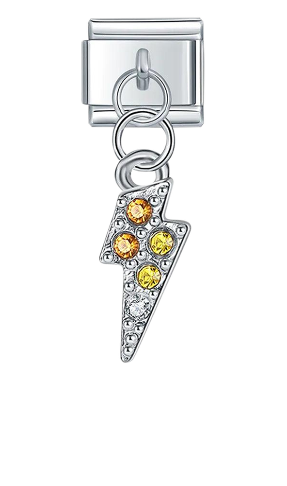 Lightning bolt with stones, on Silver - lightning-bolt-with-stones-on-silver-charms-45922273624399.png